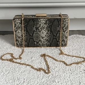 Starlet Faux Snakeskin box Pochette bag